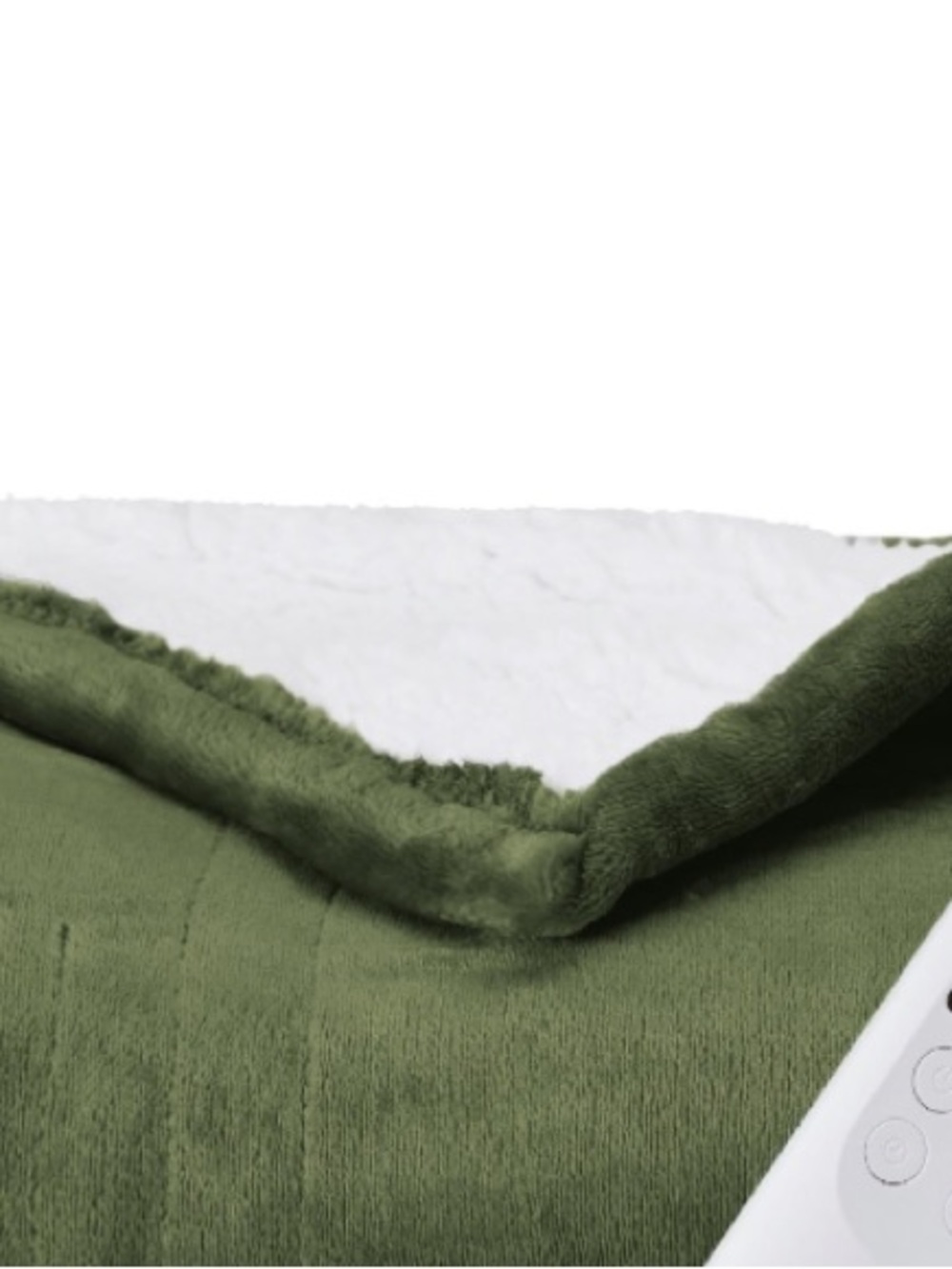 Heated Throw Soft Electric Blanket - OLIVE GREEN - Picture 2 of 11